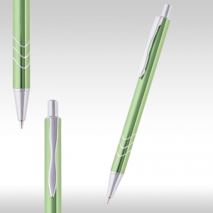 wave metal pen green