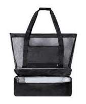 Пазарска хладилна чанта Pattel RPET черна