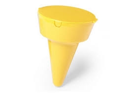 Плажен пепелник Cleansand жълт