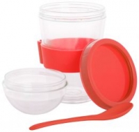 Прозрачни пластмасови чаши Биршер в три цвята