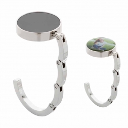 Метална закачалка за чанти Factor черна