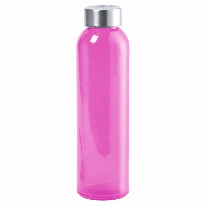 Прозрачна спортна бутилка без BPA, 500 ml, Розова