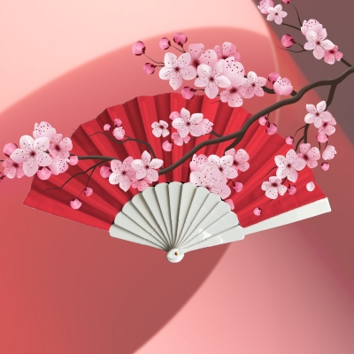 Класическо ветрило с пластмасови дръжки и пълноцветен печат